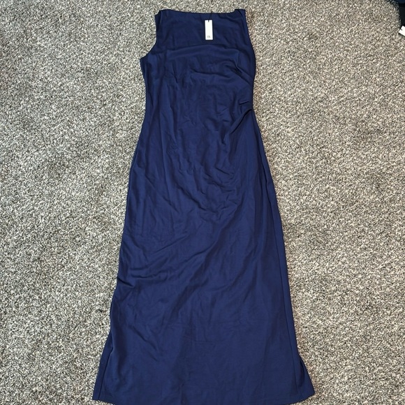 NWT! Banana Republic Icy Cove Blue Lightweight Ponte Maxi Dress - Multiple🪁 👜 - Picture 7 of 9